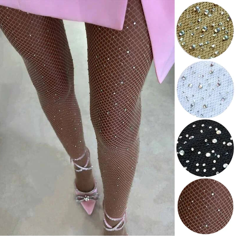 Meia Calça Arrastão | Com Strass